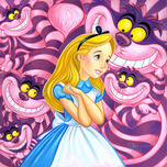 Alice in Wonderland Animation Art Alice in Wonderland Animation Art Cheshire Way 